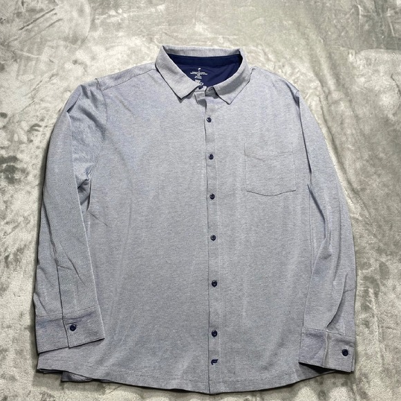 Fabletics Tops - Fabletics The Dash Button Up Long Sleeve Stretch Breathable‎ Shirt 2X.